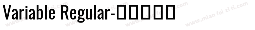 Variable Regular字体转换